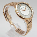 Swarovski Crystalline Chic Analog Silver Dial Rose Gold Steel Strap Watch for Women - 5544590