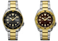 Seiko 5 Sports Automatic Brown Dial Two Tone Steel Strap Watch For Men - SRPK24