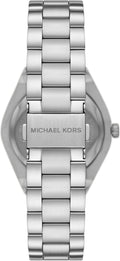 Michael Kors Lennox Three Hand Silver Dial Silver Steel Strap Watch For Women - MK7393