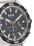 Hugo Boss Intensity Chronograph Black Dial Silver Steel Strap Watch For Men - 1513680