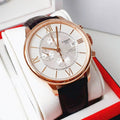 Tissot Des Tourelles Chronograph Silver Dial Brown Leather Strap Watch For Men - T099.427.36.038.00