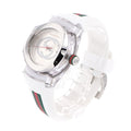 Gucci Sync Quartz White Dial White Rubber Strap Unisex Watch - YA137302