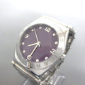 Marc Jacobs Purple Dial Silver Steel Strap Watch for Women - MBM3032