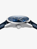 Tag Heuer Carrera Date Blue Dial Blue Leather Strap Watch for Men - WBN2112.FC6504