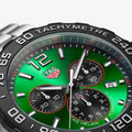 Tag Heuer Formula 1 Chronograph Green Dial Silver Steel Strap Watch for Men - CAZ101AP.BA0842