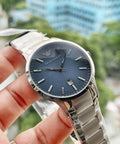 Emporio Armani Renato Blue Dial Silver Steel Strap Watch For Men - AR2472