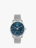 Hugo Boss Sophio Blue Dial Silver Mesh Bracelet Watch for Men - 1513942