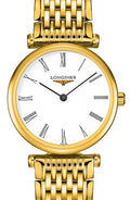 Longines La Grande Classique De Longines White Dial Gold Steel Strap Watch for Women - L4.209.2.11.8