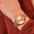 Guess Lola Rose Gold Dial Rose Gold Steel Strap Watch For Women - W1145L4