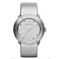 Marc Jacobs Amy Silver Dial Silver Leather Strap Watch for Women - MBM8626