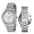 Michael Kors Brinkley Diamonds Silver Dial Silver Steel Strap Watch for Women - MK6186