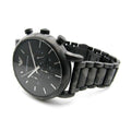 Emporio Armani Luigi Chronograph Black Dial Black Steep Strap Watch For Men - AR11045