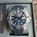 Tag Heuer Aquaracer Calibre 5 Automatic Blue Dial Blue Rubber Strap Watch for Men - WAY201B.FT6150