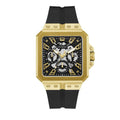 Guess Leo Multifunction Black Dial Black Silicone Strap Watch For Men - GW0637G2