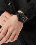 Philipp Plein The $kull Diver Black Dial Black Stainless Steel Strap Watch For Men- PWOAA0922