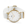 Daniel Wellington Classic Petite Dover White Dial White Nylon Strap Watch For Women - DW00100311