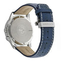 Citizen Eco Drive Calendrier White Dial Blue Leather Strap Watch For Men - BU2020-11A