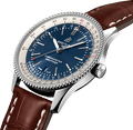 Breitling Navitimer 1 Automatic 41mm Blue Dial Brown Leather Strap Mens Watch - A17326211C1P1