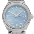 Tag Heuer Link Quartz Diamonds Blue Mother of Pearl Dial Silver Steel Strap Watch for Women - WBC1313.BA0600