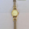 Fossil Riley White Dial Beige Leather Strap Watch for Women - ES3465