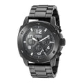 Fossil Machine Chronograph Black Dial Black Steel Strap Watch for Men - FS4927