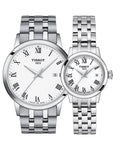 Tissot T Classic Dream White Dial Silver Steel Strap Watch For Men - T129.410.11.013.00