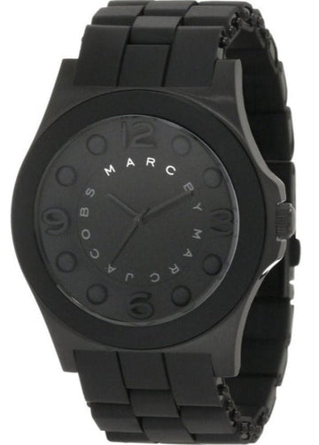 Marc Jacobs Pelly Black Dial Black Silicon Strap Watch for Women - MBM2511
