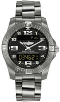 Breitling Aerospace Evo Black Dial Silver Steel Strap Watch for Men - E79363101B1E1