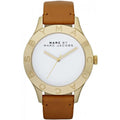 Marc Jacobs Blade White Dial Brown Leather Strap Watch for Women - MBM1218