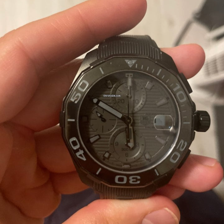 Tag Heuer Aquaracer Titanium Grey Dial Watch for Men - CAY218B.FC6370