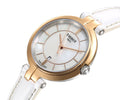 Tissot T Lady Flamingo Mother of Pearl White Dial White Leather Strap Watch For Women - T094.210.26.111.01