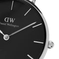 Daniel Wellington Classic Petite Cornwall Black Dial Black NATO Strap Watch For Women - DW00100216