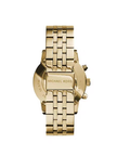 Michael Kors Ritz Chronograph Gold Dial Gold Steel Strap Watch for Women - MK5676