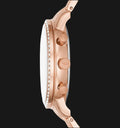 Fossil Neutra Chronograph Mother of Pearl Brown Dial Rose Gold Steel Strap Watch for Women - ES5218
