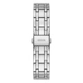 Guess Crystalline Diamonds Black Dial Silver Steel Strap Watch for Women - GW0114L1