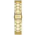 Guess Luna Diamonds Black Dial Gold Steel Strap Watch for Women - GW0307L2
