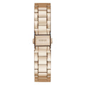Guess Luna White Dial Rose Gold Steel Strap Watch for Women - GW0308L3