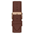 Guess Connoisseur Blue Dial Brown Leather Strap Watch For Men - GW0353G2