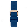 Guess Connoisseur Blue Dial Blue Silicone Strap Watch For Men - GW0335G2