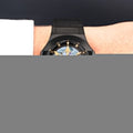Maserati Potenza Automatic Black Dial Black Leather Strap Watch For Men - R8821108036