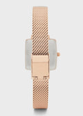Coach Cass White Dial Rose Gold Mesh Bracelet Watch for Women - 14503698