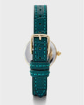 Coach Park Analog Green Dial Green Leather Strap Watch for Women - 14503534
