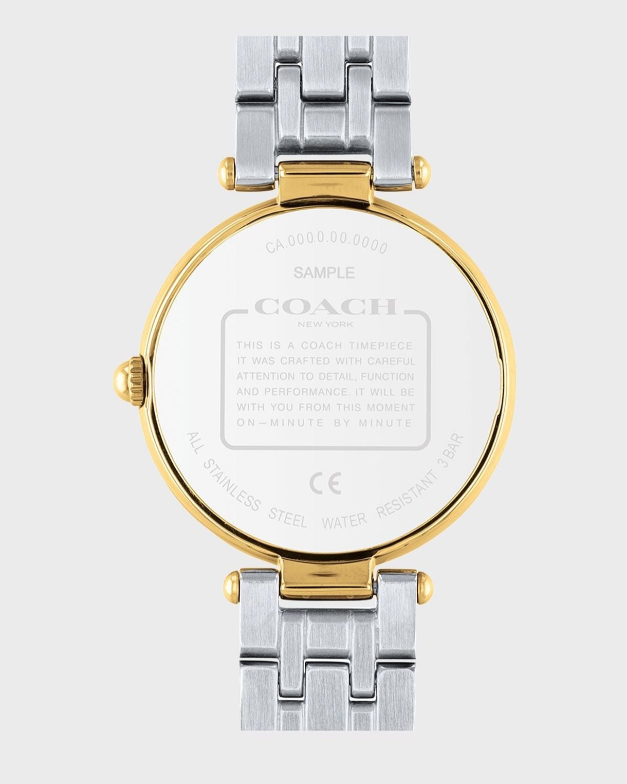 Coach Park Silver Dial Two Tone Steel Strap Watch for Women - 14503645