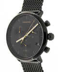 Calvin Klein High Noon Black Dial Black Mesh Bracelet Watch for Women - K8M27421