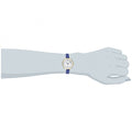 Marc Jacobs Sally White Dial Blue Leather Strap Watch for Women - MBM1354