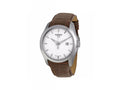 Tissot T Classic Couturier Chronograph White Dial Brown Leather Strap Watch For Men - T035.410.16.031.00