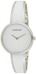 Calvin Klein Seduce White Dial Two Tone Steel Strap Watch for Women - K4E2N116