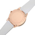 Michael Kors Runway Quartz White Dial White Rubber Strap Watch For Women - MK6853