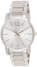 Calvin Klein City Silver Dial Silver Steel Strap Watch for Men - K2G2G146