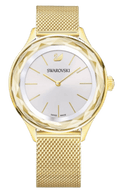 Swarovski Octea Nova Silver Dial Gold Mesh Bracelet Watch for Women - 5430417